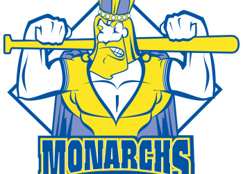 Michigan Monarchs Baseball Mascot Illustration